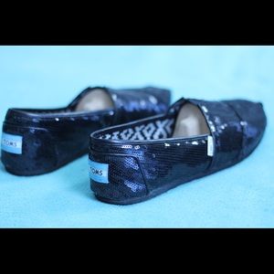 TOMS Classics Black Sequin